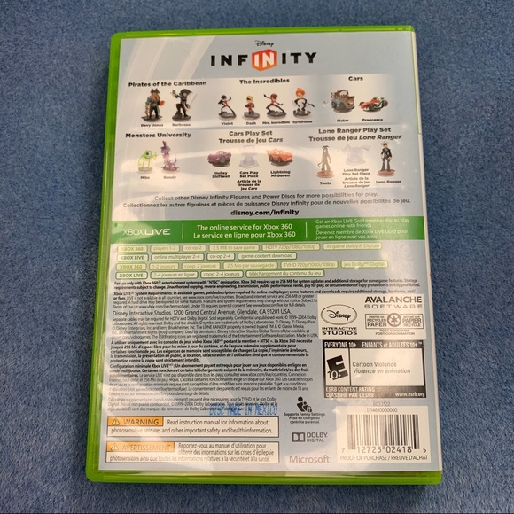 Disney Infinity1.0(Xbox 360,2004)w/Infinity Figure Mater,Capt Jack,Iron Man.Dash - Picture 4 of 14